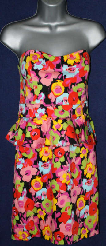 "Vintage Look" New Look colourful print dress size 10
