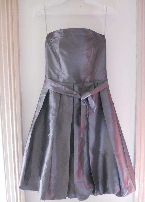 MISO grey bandeau short dress size 8
