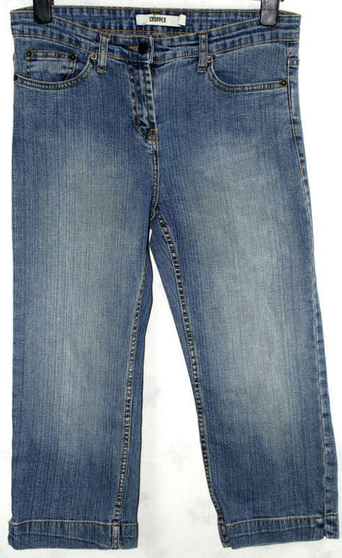 TU blue cropped jeans size 10