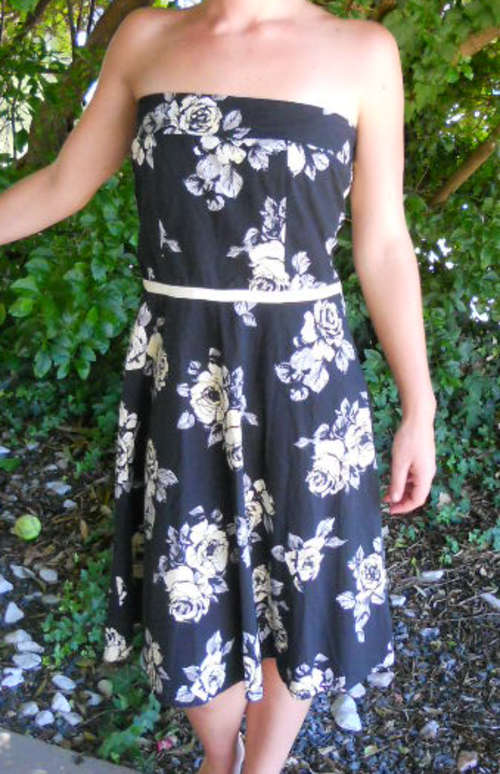 Dorothy Perkins black print dress size 10