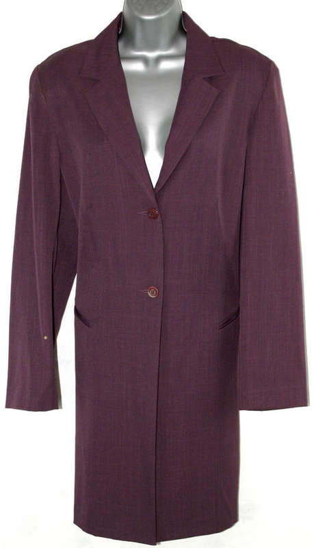 Select purple longer coat size 16