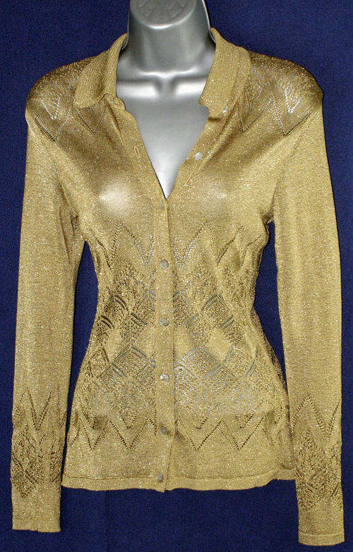 Marks & Spencer gold sparkly top size 8