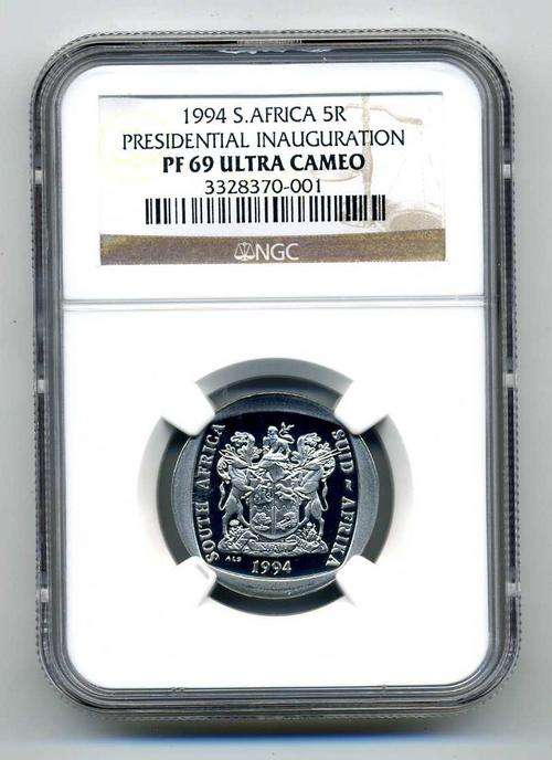 PROOF PF69 NGC GRADED R5 1994 INAUGURATION COIN