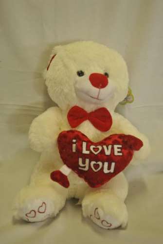 Plush Teddy Bear With I Love You Heart
