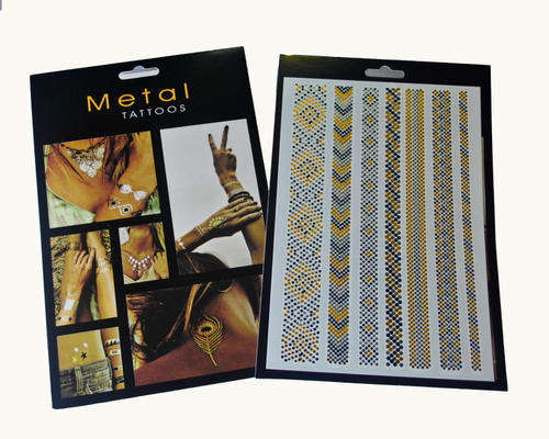 Metallic Jewelery Tattoo's