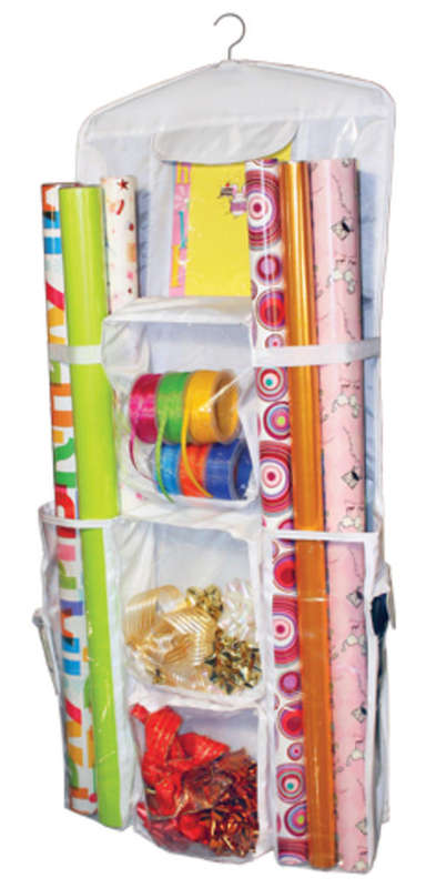 Gift wrapping paper organiser