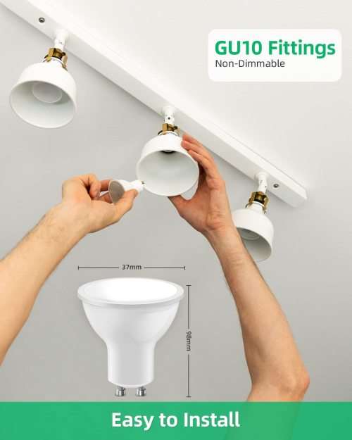 7W LED GU10 Rechargeable Load Shedding Downlight - Cool White