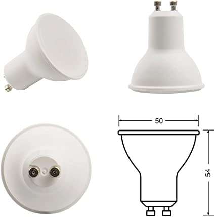 7W LED GU10 Rechargeable Load Shedding Downlight - Cool White
