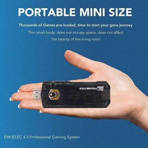 8K HD Video Game Console & Android TV BOX 3D PSP Game Stick Dual System + Wireless Controllers