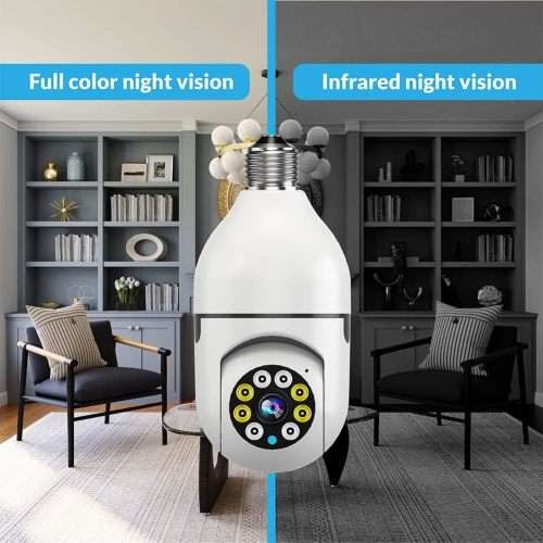 360 Degree Wi-Fi IP Light Bulb Security Surveillance Camera