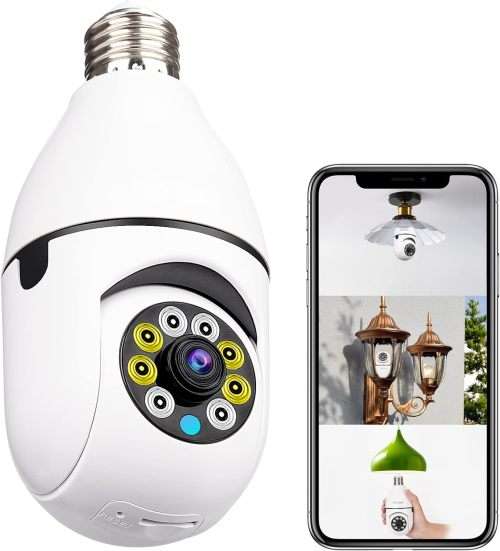 360 Degree Wi-Fi IP Light Bulb Security Surveillance Camera