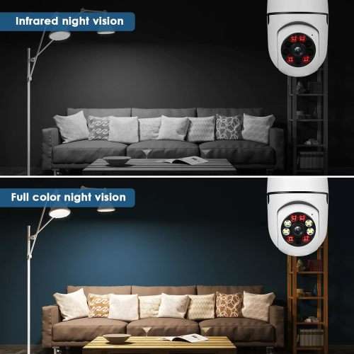 360 Degree Wi-Fi IP Light Bulb Security Surveillance Camera