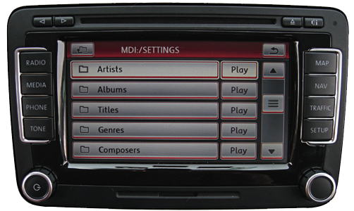 VW ORIGINAL RADIO  POLO 6R/GOLF 5 AND 6 RNS510