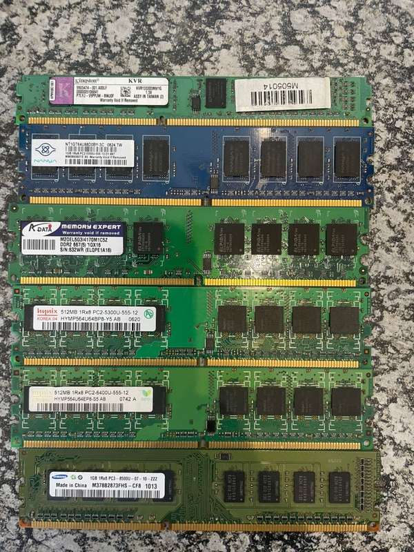 Various Desktop RAM For Sale