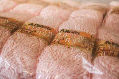 50g ball of Patons Cotton top Pink