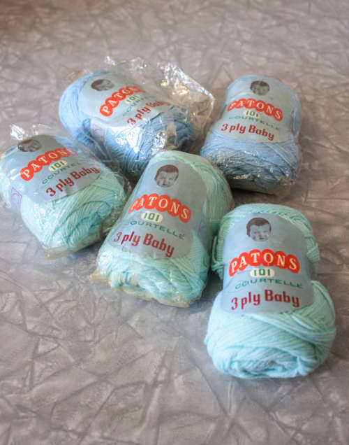 Patons Courtelle 3 ply baby 2 different shades 1 oz