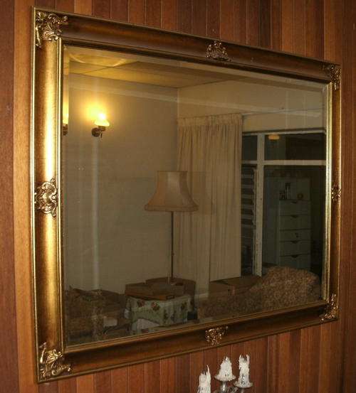 Large Gilt Frame bevel edge mirror