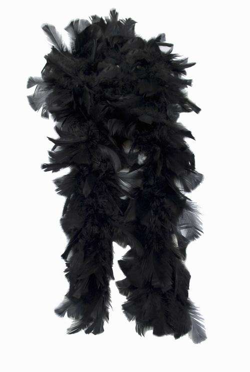 Feather Boa, Extra Thick - Black