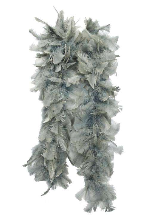 Feather Boa, Extra Thick - Grey