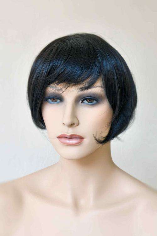 Fashion Wig Black Cropped Bob & Fringe