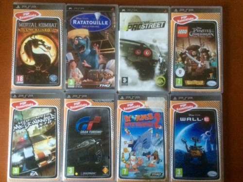 ### PSP + 8 GAMES BLUE BOXED SET!! ### AWESOME FIND!! BID NOW & SAVE FOR MORE VALUE!! BARGAIN!! #FSC