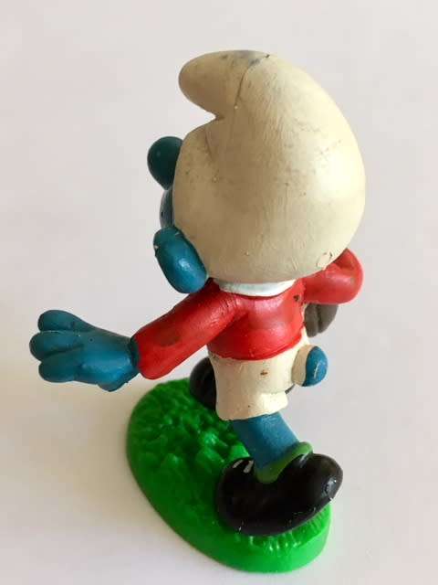 ## SUPER RARE BRITISH LIONS SMURF # HIGHLY COLLECTIBLE # 1980 # SCARCE SCHLEIGH PEYO (DONOVAN)