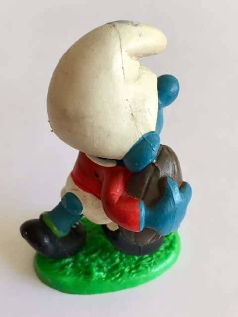## SUPER RARE BRITISH LIONS SMURF # HIGHLY COLLECTIBLE # 1980 # SCARCE SCHLEIGH PEYO (DONOVAN)