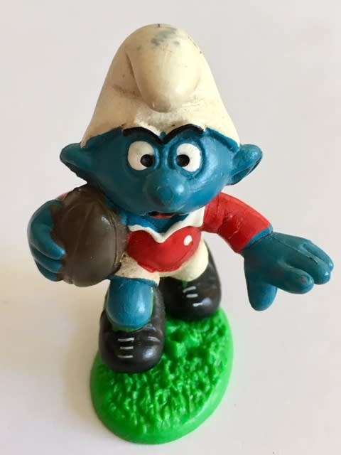## SUPER RARE BRITISH LIONS SMURF # HIGHLY COLLECTIBLE # 1980 # SCARCE SCHLEIGH PEYO (DONOVAN)