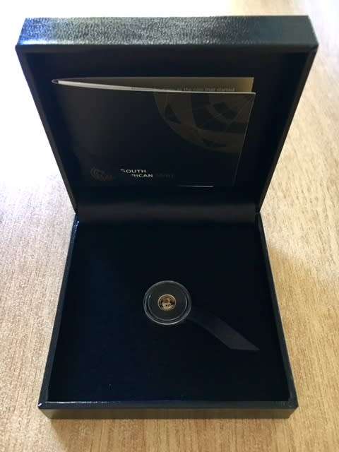 # 2017 FINE GOLD 22 K. 1/50TH Oz. KRUGERRAND 50th ANNIV. SEALED, PRIVY MARK, COA, SA MINT BOXES! @R1