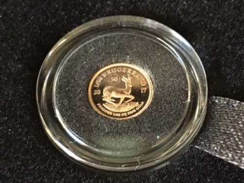 # 2017 FINE GOLD 22 K. 1/50TH Oz. KRUGERRAND 50th ANNIV. SEALED, PRIVY MARK, COA, SA MINT BOXES! @R1