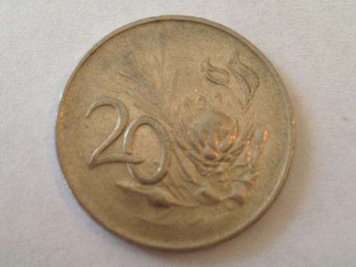 ***20c SILVER COIN S. AFRICA 1965***NOSTALGIA**R1 START!