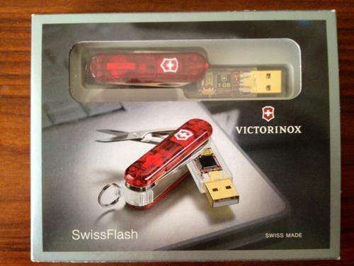 *** VICTORINOX- V4.6026.TG1 SWISS FLASH LIGHT 1GB FOR MUSIC AAA QUALITY COLLECTOR @@@R1 START!! #FSC