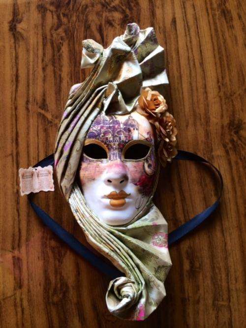 *** 1 x LARGE HAND MADE MASK LA MASCHERA DEL GALEONE VENICE ITALY! COA CERT. WOW! @@@R1 START!! #FSC