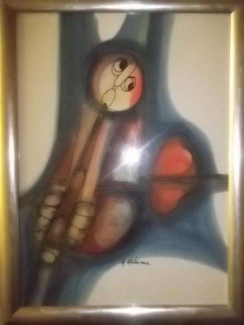 HARGREAVES NTUKWANA CHARCOAL ON PAPER FRAMED