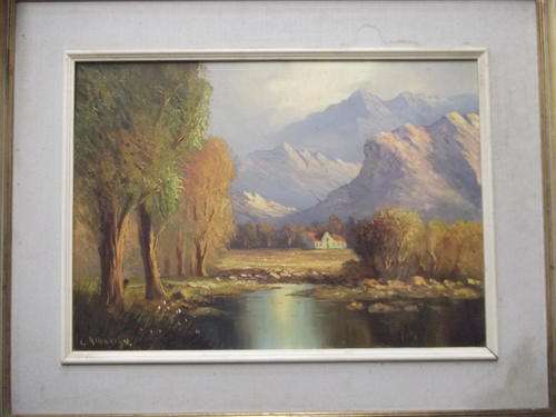 L.ALBERTYN OIL ON BOARD FRAMED
