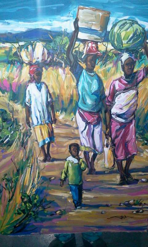 MIND SHANA OIL ON CANVAS UNFRAMED