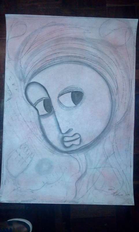 BEN MACALA MIXED MEDIA ON PAPER