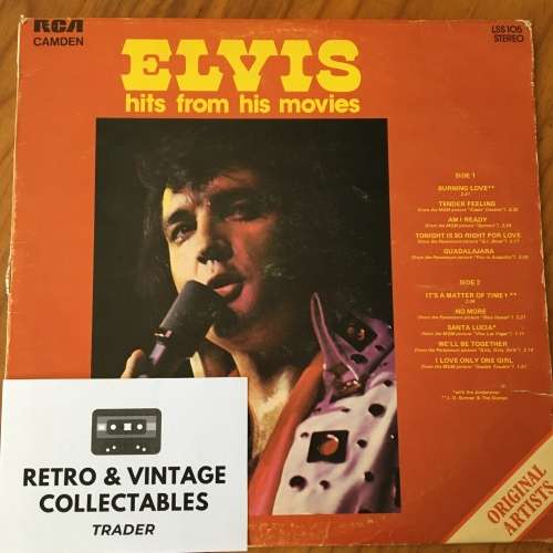 Elvis Presley - Hits From His Movies LP VG/G SA Pressing