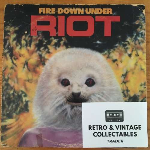 Riot - Fire Down Under LP P/VG UK Pressing
