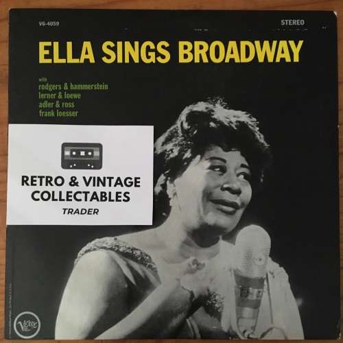Ella Fitzgerald - Ella Sings Broadway LP VG+/VG- USA Pressing