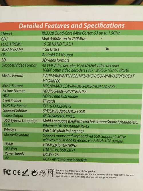 Baobab Media Mate II - Android 7.1 (Android Box)