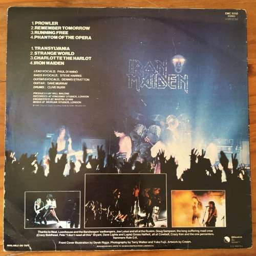 Iron Maiden - Iron Maiden LP G+/VG- UK Pressing