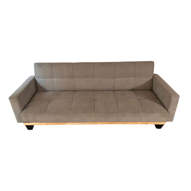 George Mason - Checker Board 3-Sleeper Couch - Grey ( Open box item)