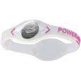 Power Balance--Silicone Bracelet Wristband--TRANSPARENT (with Purple writing)--SMALL- FREE POST