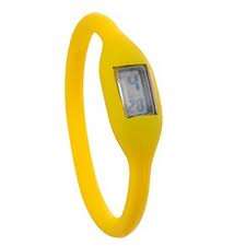 FUNKY SILICONE SPORTS WATCH -  YELLOW - CHOOSE U'R SIZE: SMALL,MED,LARGE !!!