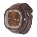 UNISEX JELLY SILICONE HIGH QUALITY FUN WATCH - BROWN -