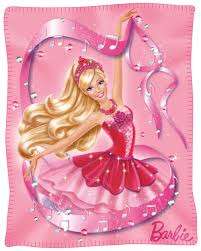 Barbie in the pink shoes polar fleece throw