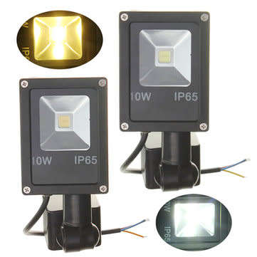 10W LED MOTION SENSOR FLOODLIGHTS.