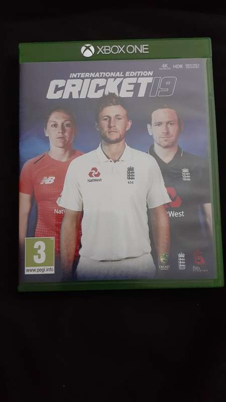 Xbox One Cricket 19 game on disc