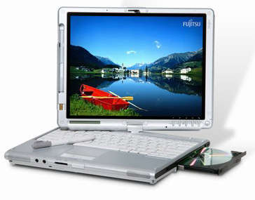 Immaculate! Fujitsu Lifebook T4215 Tablet-Laptop Core 2 Duo Windows 8, 2GB RAM 120GB HDD Office+ Bag